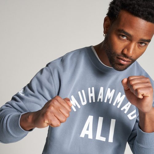 A Muhammad Ali Heritage Crewneck ALI 0030 OFP Bluestone 0002