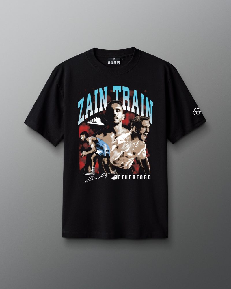 ATHTS1023 Zain Train Vintage Heavyweight T Shirt Black 0001