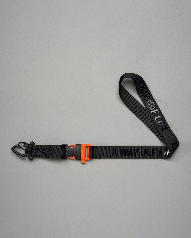 AWOL Quick Clip Lanyard Black 001