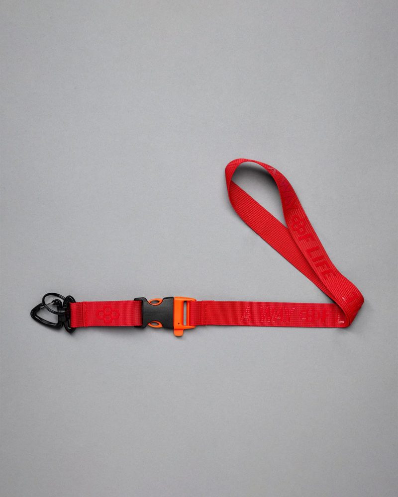 AWOL Quick Clip Lanyard Red 001