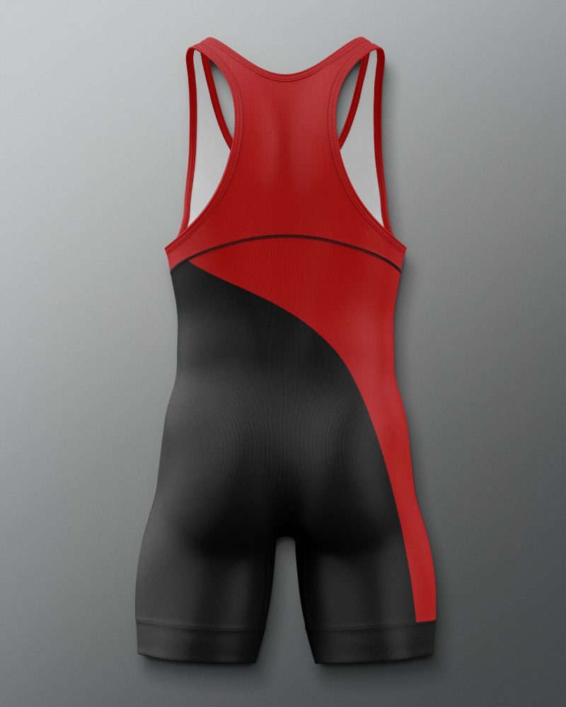 COHSN1019 Buckeyes Throwback Singlet Red Black 0002