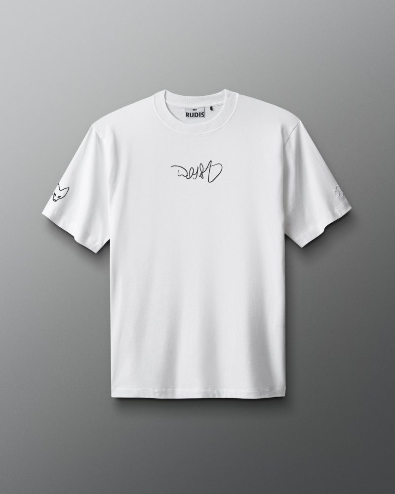 DSFTS1009 Sly Fox Signature Heavyweight Jersey T Shirt White 0001