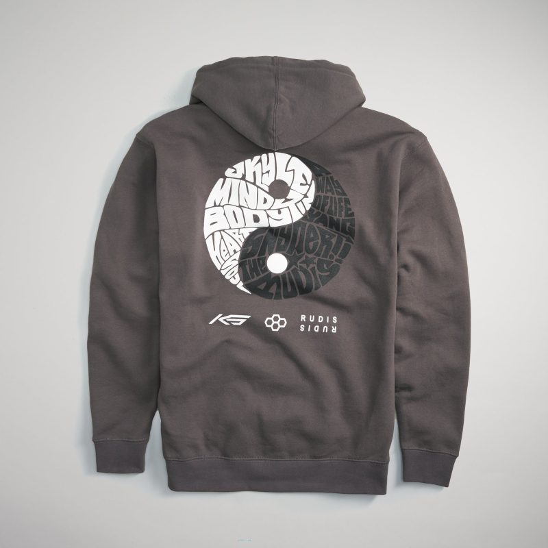 RUD KS Yin Yang Classic Hoodie Charcoal RUDHD1008 EC black 0002