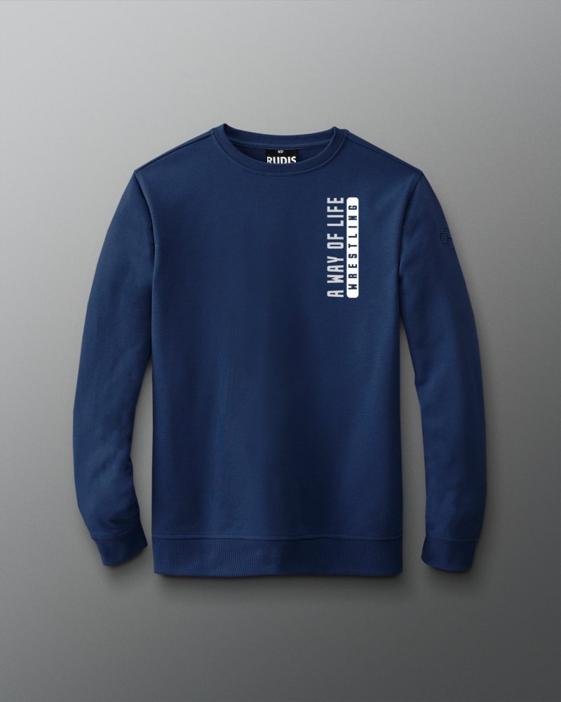 RUDCR1055 A Way Of Life Bold Crewneck Navy 0001