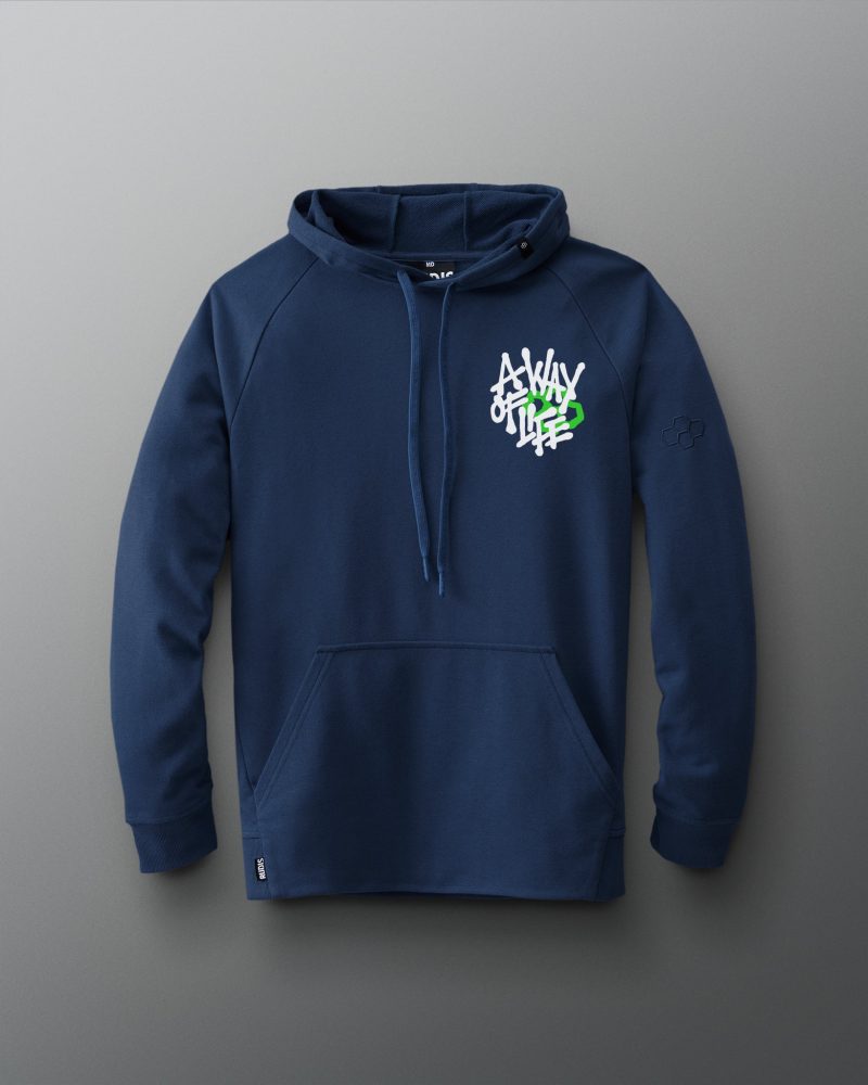 RUDHD1063 A Way Of Life Spray Hoodie Navy 0001