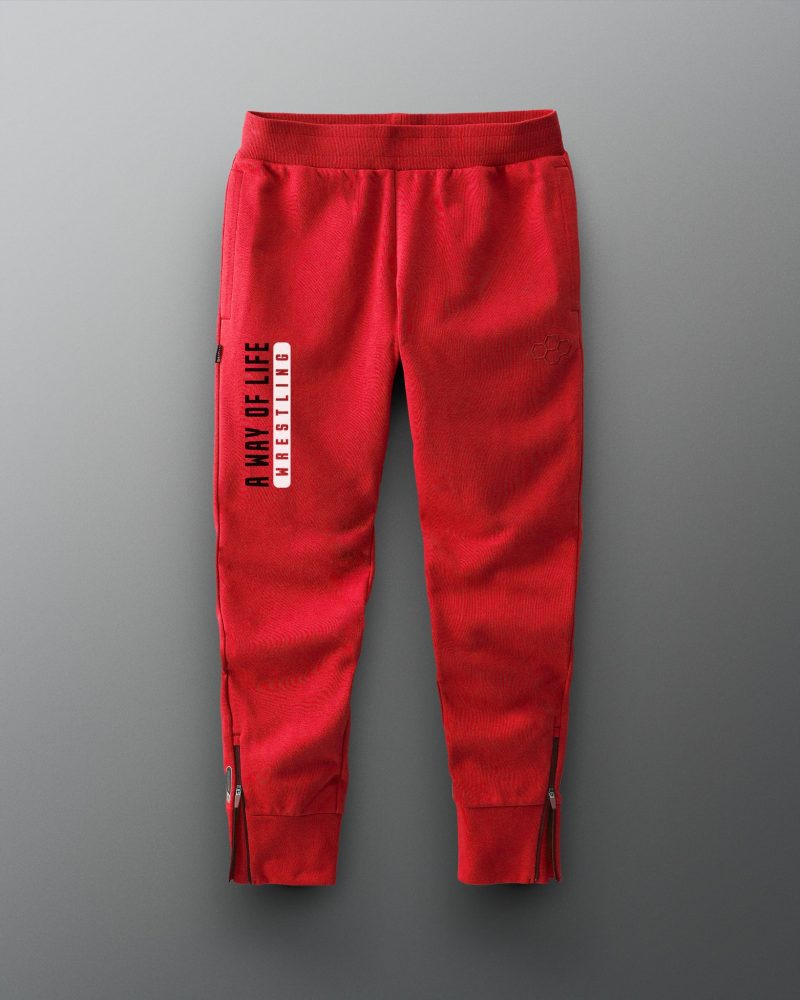 RUDJG1017 A Way Of Life Bold Jogger Red 0001