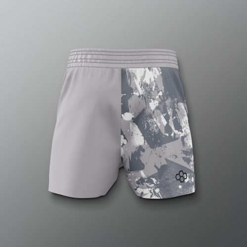 RUDSH1014 Motto Scripted Elite Shorts Gray 0002