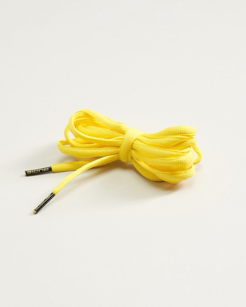 RUDSL1000YLW RUDIS Oval Shoe Laces FLT Yellow 0002