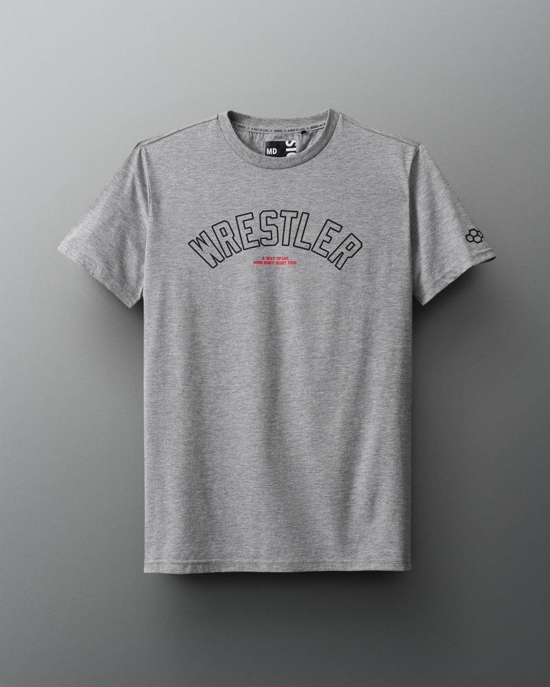 RUDTS1110 RUDIS Wrestler Arched Tee PUP Athletic Heather Gray 0021