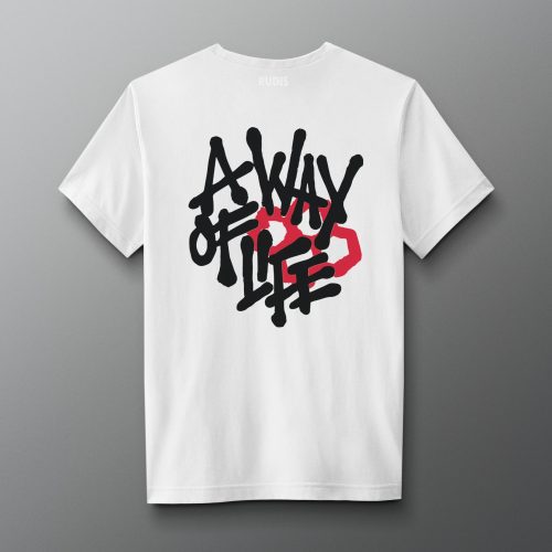 RUDTS1121 A Way Of Life Spray T Shirt White 0021