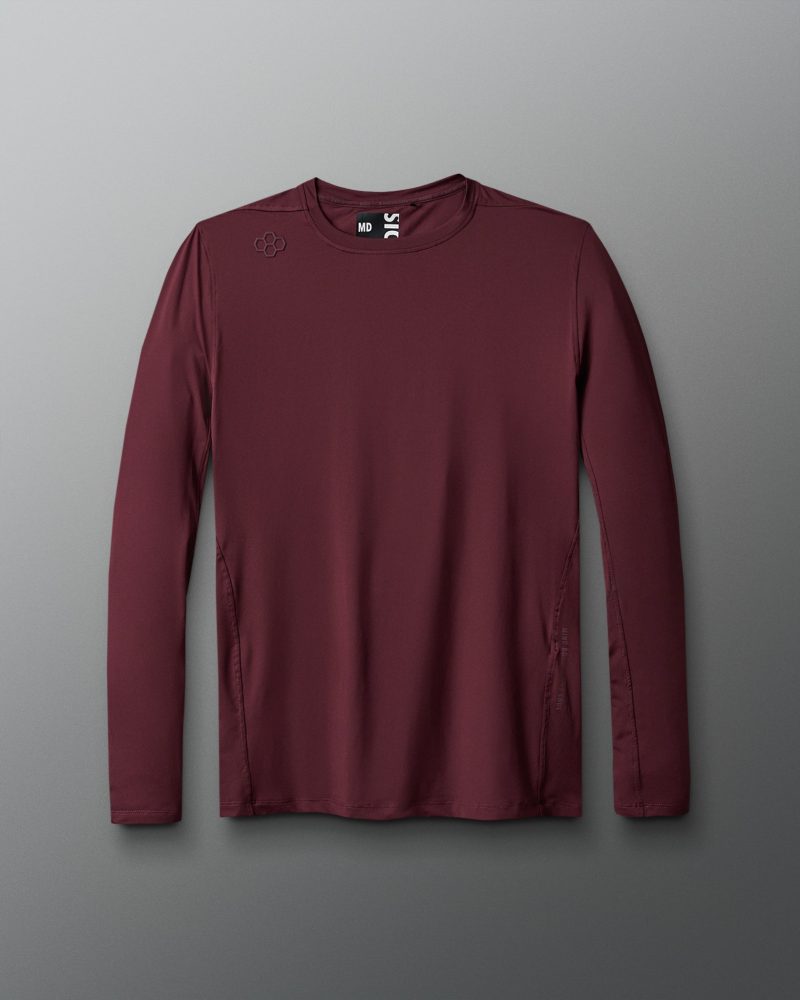 UNI TS1164 Performance Adult Long Sleeve PUP Maroon 0021