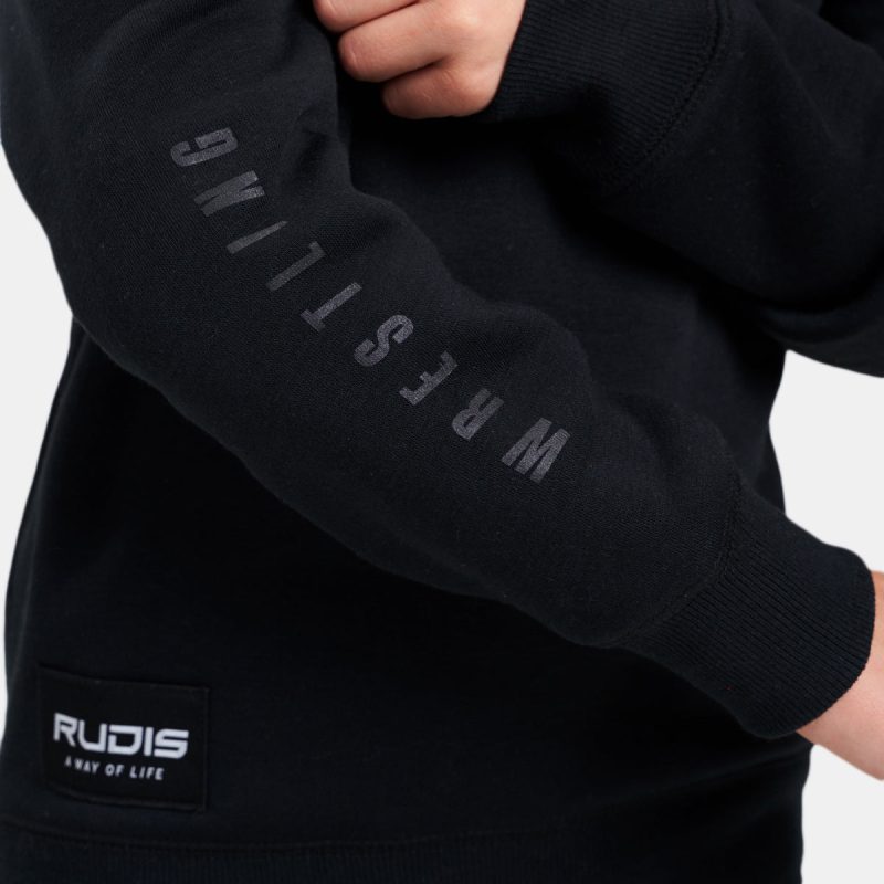 Wrestling Sleeve 10oz Youth Fleece Crew Black Y RUD 0560 EC 0155 4edd4f04 bfae 4cd0 b9e2 cc252c11eec5