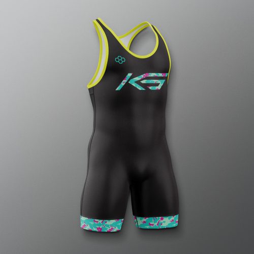 Y ATHSN1002 KS Controlled Chaos Youth Elite 2.0 Singlet Black 0003