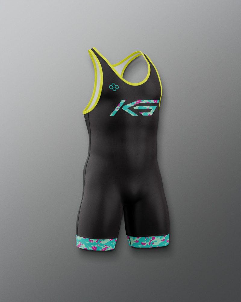 Y ATHSN1002 KS Controlled Chaos Youth Elite 2.0 Singlet Black 0003