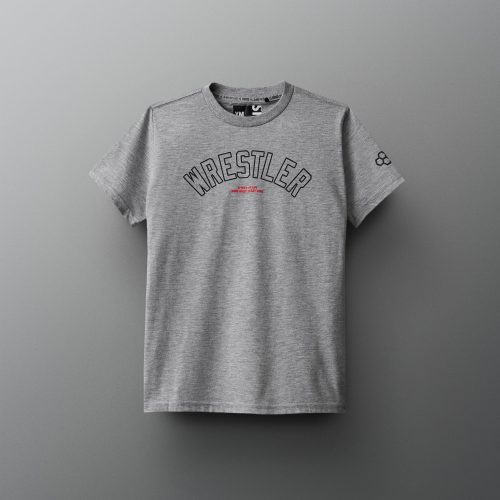 Y RUDTS1110 RUDIS Wrestler Arched Youth Tee PUP Athletic Heather Gray 0021