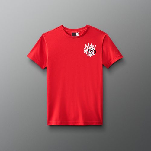 Y RUDTS1121 A Way Of Life Spray T Shirt Red 0001