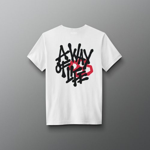 Y RUDTS1121 A Way Of Life Spray T Shirt White 0002