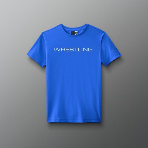 Y RUDTS1130 Wrestling Wordmark Elite Super Soft Youth T Shirt Royal 0001